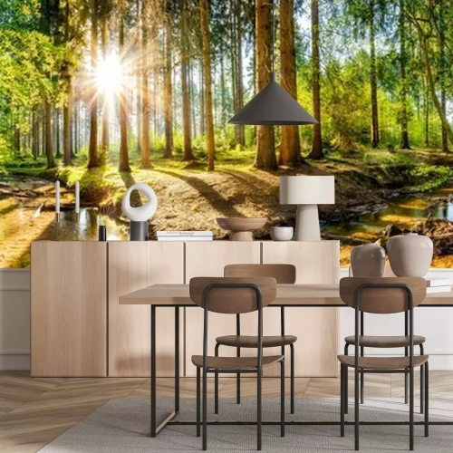 Fotobehang 3D loofbos