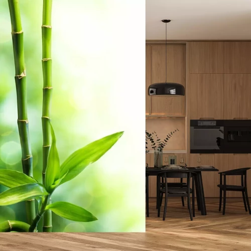 Fotobehang 3D bamboe bladeren