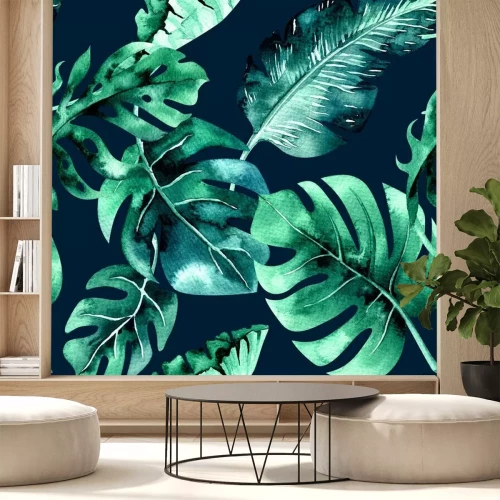 Fotobehang Jungle natuur op de achtergrond