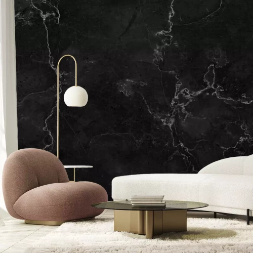 Fotobehang Zwarte marmeren achtergrond