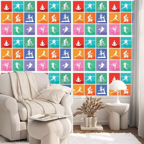 Behang Sport en vrije tijd collectie geïsoleerd