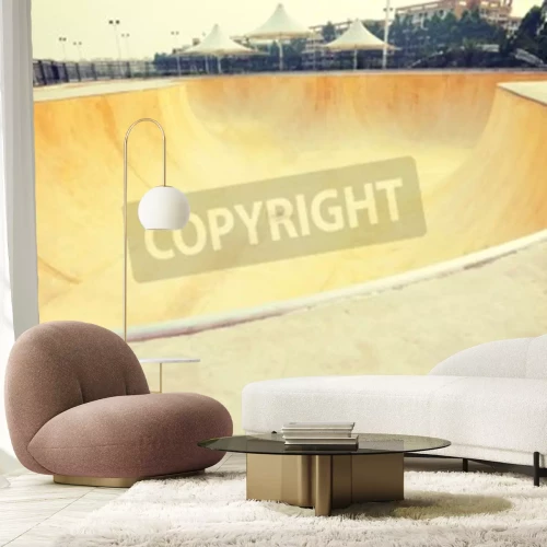 Fotobehang Modern jeugdskatepark