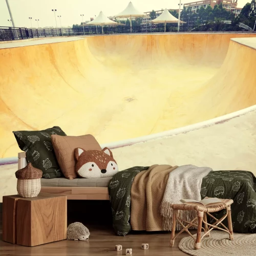 Fotobehang Modern jeugdskatepark