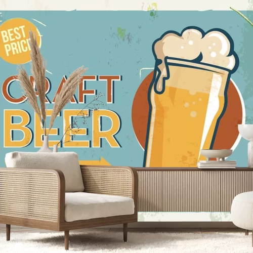 Sticker Uitstekende poster. Road signboard. Ouderwets ontwerp.