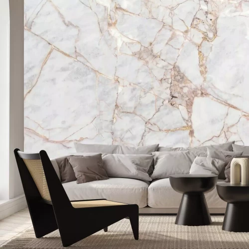 Sticker Grijze licht marmeren steen textuur achtergrond