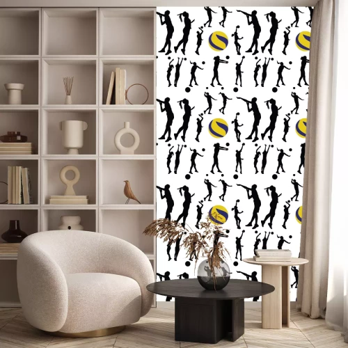 Behang volleybalspeler