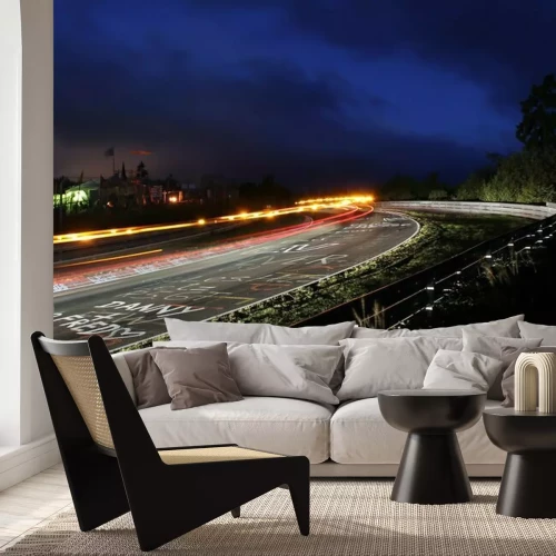 Fotobehang 3D panoramische weg