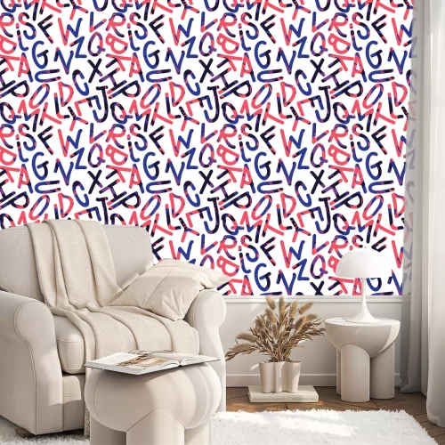Behang Jeugd muur alfabet