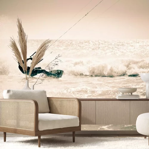 Fotobehang Kitesurfen retro