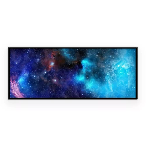 Poster Galaxy sterrenhemel en stapels wolken