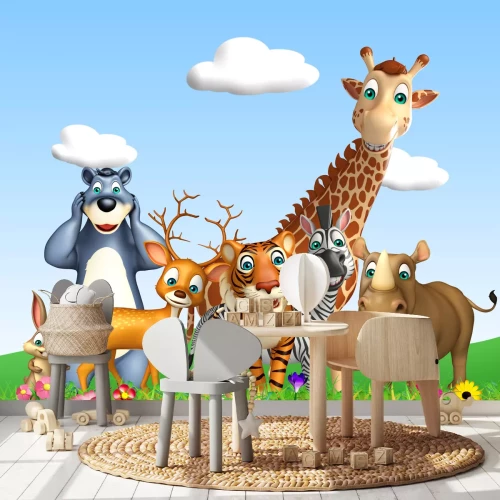 Fotobehang Sprookjesdieren in 3D