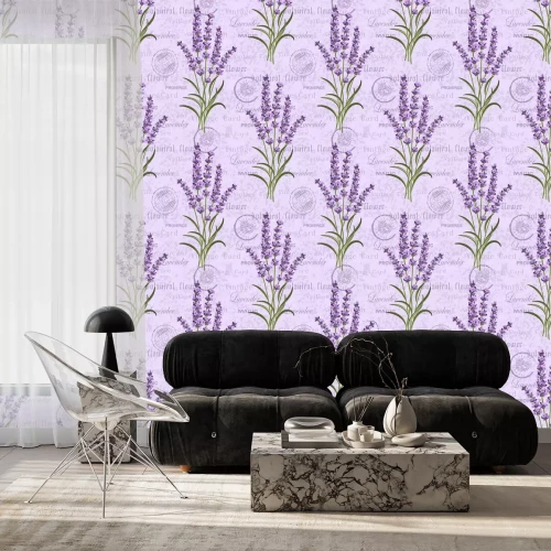 Behang Naadloos bloemenpatroon