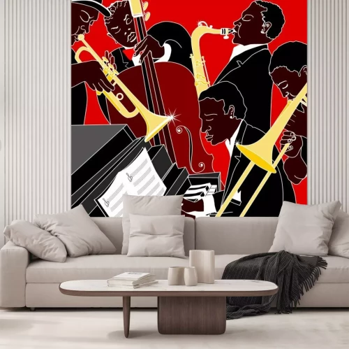 Fotobehang Jazz band