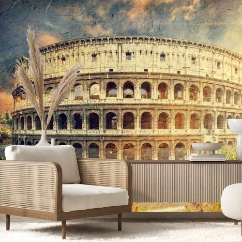 Fotobehang Colosseum in Rome, Italië