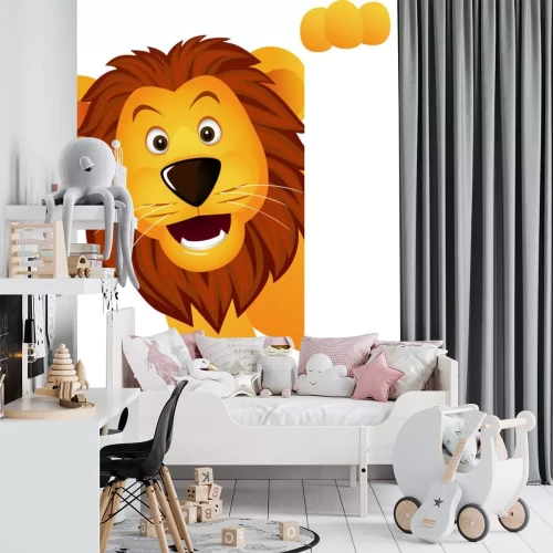 Sticker Sprookjesachtige leeuw