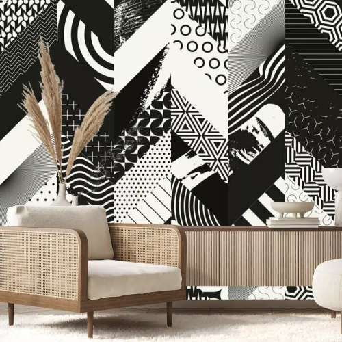 Fotobehang Abstract naadloos grunge patroon