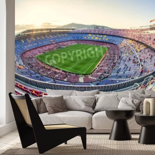 Fotobehang Voetbalstadion Camp Nou in Barcelona
