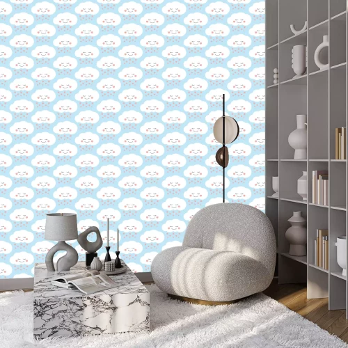 Behang Regen van harten