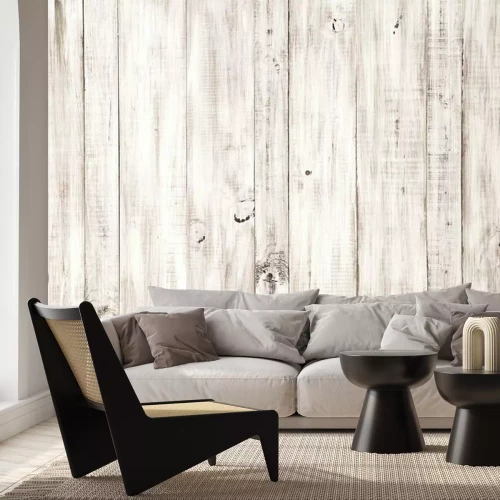 Fotobehang Lichte houten vloer