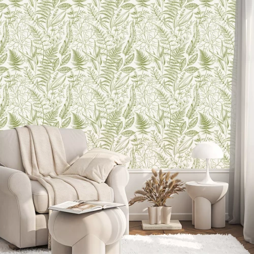 Behang Vintage Scandinavisch herbarium