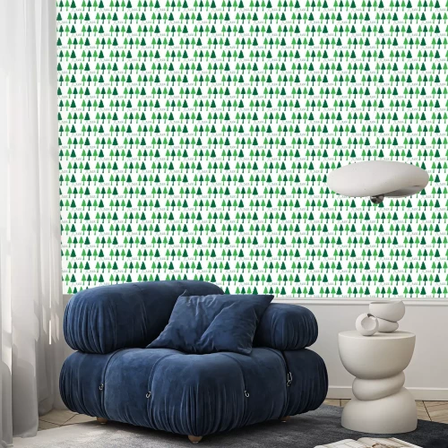 Behang Dicht groen bos