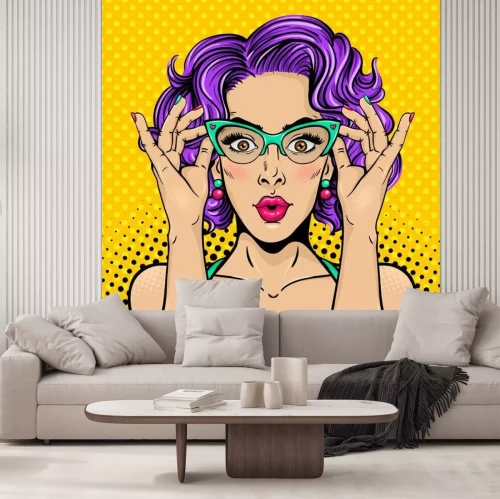 Fotobehang Pop art portret