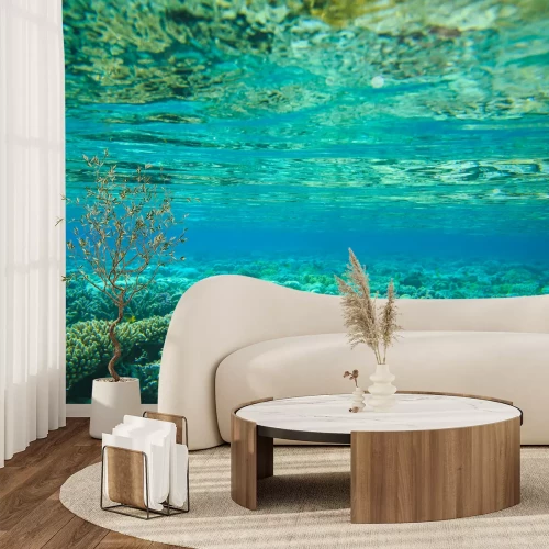 Fotobehang Zeebodem met planten