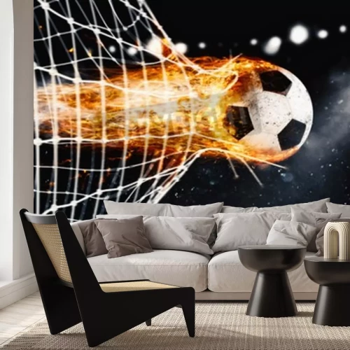 Fotobehang Doelpunt gescoord