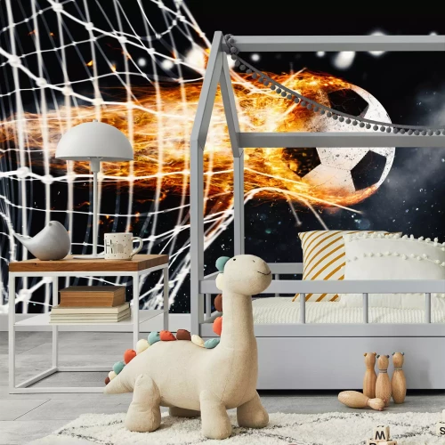 Fotobehang Doelpunt gescoord