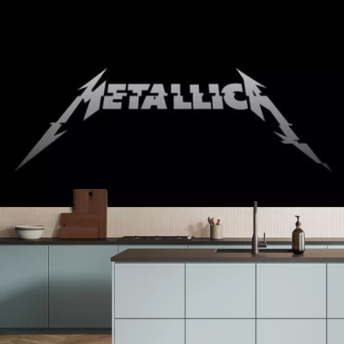 Fotobehang Metallica-bandlogo