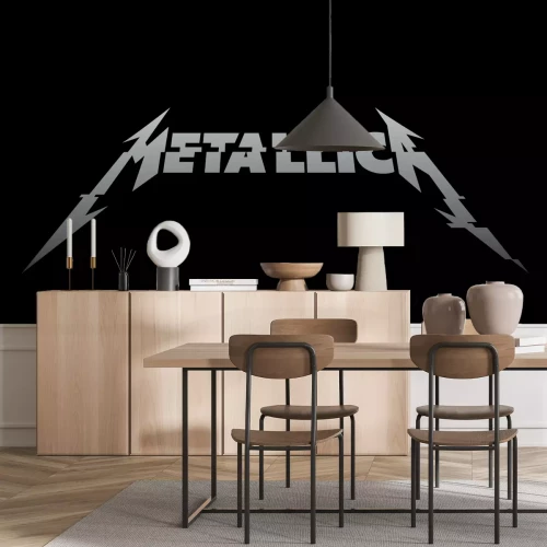 Fotobehang Metallica-bandlogo