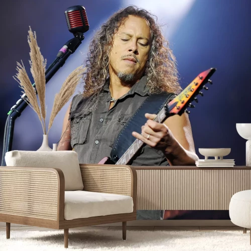 Fotobehang Gitarist Kirk Hammett