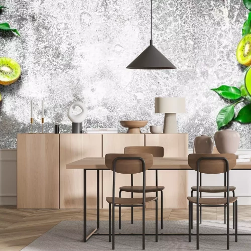 Sticker Het verse sap van kiwi.