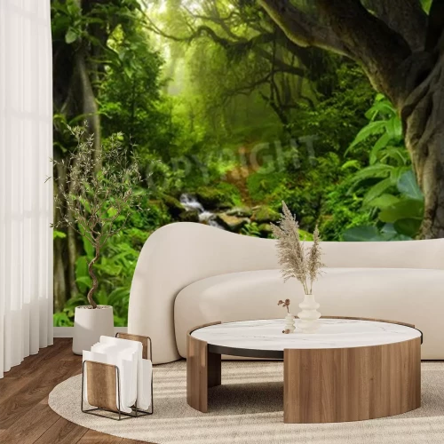 Fotobehang Junglerivier