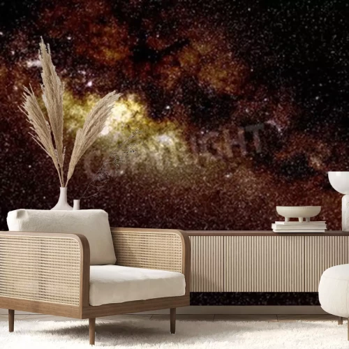 Fotobehang 3D sterren in het sterrenstelsel