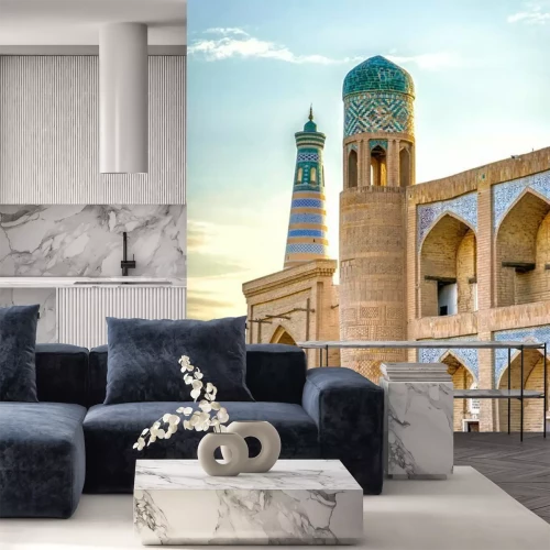 Fotobehang Oezbekistan oosterse stijl architectuur