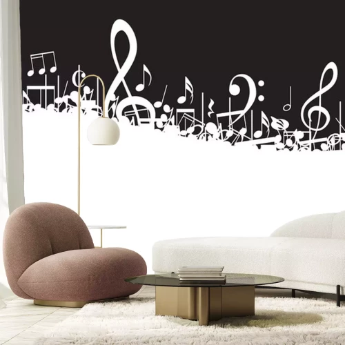 Sticker Muzieknotities Border