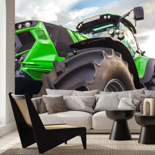 Fotobehang Gewone moderne trekker