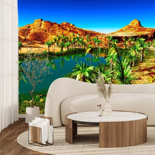 Fotobehang Oase in de woestijn