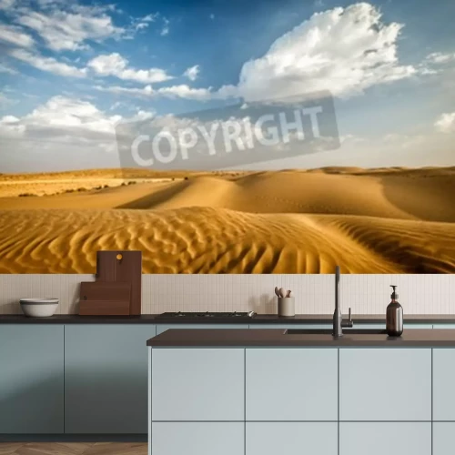 Fotobehang Woestijn en lucht