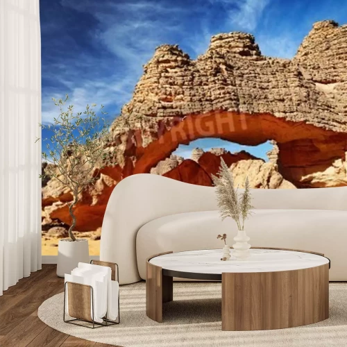 Fotobehang Woestijn en kliffen in de Sahara