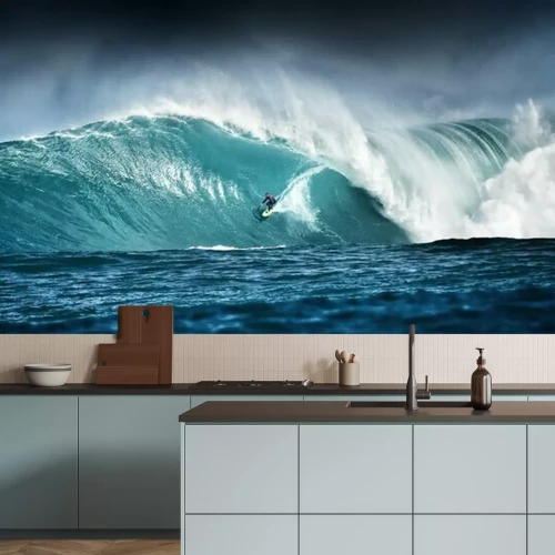 Fotobehang Surfen op zee