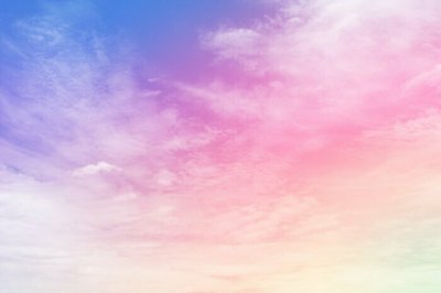 Fotobehang Pastelkleurige lucht