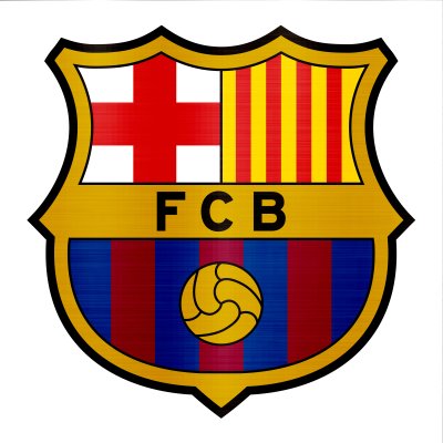 Fotobehang Het embleem van de voetbalclub Barcelona