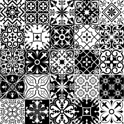 Fotobehang Azulejos keramisch mozaïek