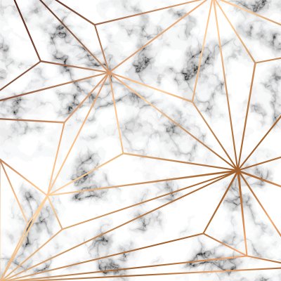 Fotobehang Marmeren wand met goudaderen