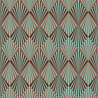 Fotobehang Geometrisch retro motief