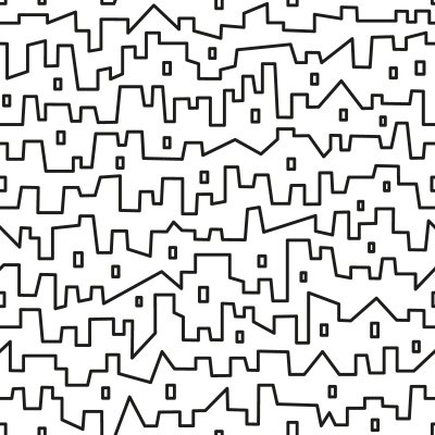 Fotobehang Abstracte stad