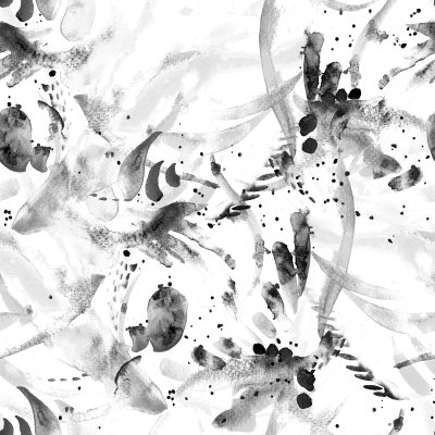 Fotobehang Boho penseelstreken