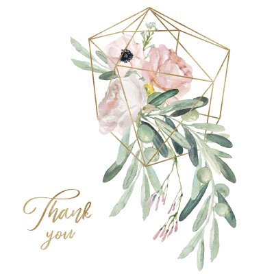 Sticker Veldbloemen op een boho-compositie